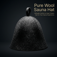 Steam Room Hat, Sauna Cap for Enthusiasts, Breathable Wool, Sweat Absorbent, Traditional Design, Han - Image 10