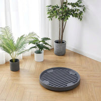 Plant Saucers with Rolling Casters, Flower Pot Base and Plant Pot Tray, One-Piece Molding Floor Standing Support for Indoor Outdoor Use