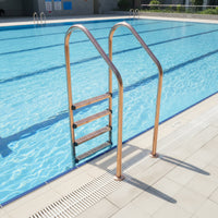 5-Step Pool Ladder Stainless Steel Pool Ladder with 5 Steps No-Tool Installation