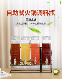 Glass Beverage Dispenser with Spigot for Commercial Use