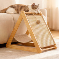 Cat Scratch Lounge with Perch Play and Sleep 2-in-1 Pet Furniture Low-Shedding