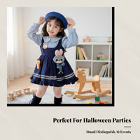 Girls Autumn Princess Dress, Judy Officer Cosplay, Long Sleeve, Zootopia Theme, Halloween
