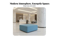 Curved Sectional Couch Modular Combination Curved 2-Piece Lounge Creative Shape Minimalist Design for Business Owners