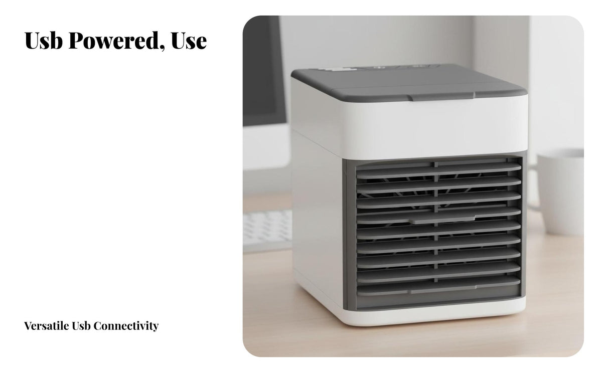 Desktop Misting Fan Energy Saving USB Desk Chiller Quiet USB Water-Cooled Chiller for Office Workers, Students, Bedroom, Dorm Room