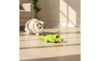 Electronic Cat Toy Automatic Crocodile Cat Toy Obstacle-Avoiding Rechargeable for Cats