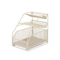 Under-Sink Organizer Freestanding 3-Tier Storage Rack Vertical for Bathroom