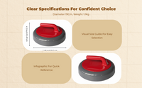 Indoor curling set for team events