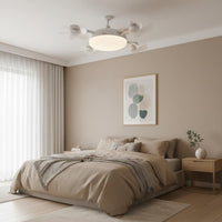 Wireless Control Fan Light Silent Operation E27 Socket Fan Light Easy