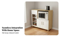 Dining Room Storage Cabinet Modern Minimalist Design Kitchen Buffet Hutch Large Capacity Kitchen Storage Hutch for Homeowners, Families, Home Office