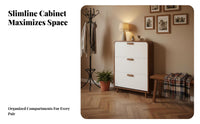 Tip-out Footwear Storage Unit Shoe Storage Cabinet Space-saving Design Efficient Organization Dustproof Construction Modern Home Suitable for Apartment Dwellers Front Door Area Hallway Living Room
