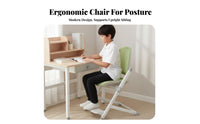 Adjustable Splitspine support child's Chair Rolling casters kids' Furniture Easy Assembly