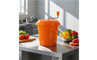 Hand-Crank Salad Dryer Manual Salad Dryer with Lid Perforated Fruit and Vegetable Strainer Sturdy for Home Cooks, Food Prep