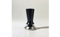Espresso Tamper with Ridged Base Stainless Steel Espresso Tamper Matte Black Consistent Pressure for Home Baristas
