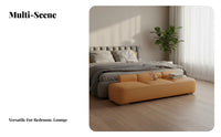 Comfortable Upholstery End of Bed Bench Versatile Use Minimalist Long Stool High-Density Foam Padding Modern Bedroom Bench Solid Wood Frame for Apartment Dwellers, Interior Designers, Dressing Room, Walk-in Closet, Entryway, Under Window