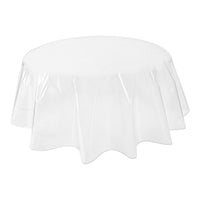 Transparent Round Tablecloth Protector Waterproof Round Tablecloth for Families, Kitchen