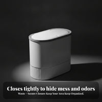Space-Saving Trash Can with Lid | Compact Upright Form, Small toilet Trash Can with Lid, for Toilet