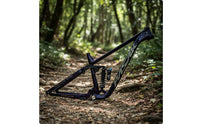 Full Damped Mountain Bike Frame BOOST 12x148mm Trail Cycle Frame with Rear Shock Linkage Disc-Brake Mountain Bike Frameset for Trail Riding, Downhill