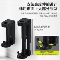 新品酒店浴室免打孔防盗壁挂皂液器支架 按压式皂液器置物收纳架