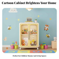 Multi-Drawer Rolling Toy Chest Childchild-safe Storage Cacontaineret Colorful Design