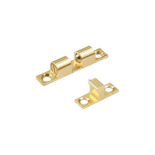 Copper sphere latch, discreet door holder, adjustable coil cabinet lock, easy installation, protected closure