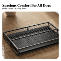 Dog Potty Tray with Grate Keeps Paws Dry Indoor Puppy Training Toilet Indoor Pee Pad Holder Anti-Spray Design for Busy Owners