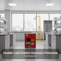 Fireproof Chemical Locker Fireproof Chemical Storage Cabinet Fireproof Container Fireproof Storage Locker Hazardous Materials Cabinet Sturdy Steel Construction Spill Containment Secure Design Suitable for Industrial Use Research Facilities