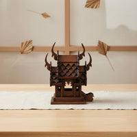 Southeast Asian Design Handmade Wooden House Ornament Traditional Thai Wood House Decor for Living Room, Entryway