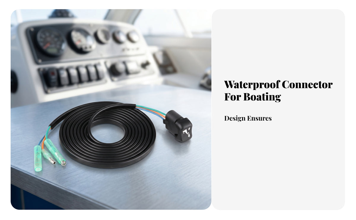 Coiled Cable Vertical Switch Assembly Shielded Connector Sleeves Single Control Switch Metal Terminals Marine Part Long-Lasting