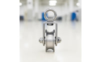 U-Groove Wire Rope Pulley Stainless Steel Rope Pulley Smooth Rolling for Rock Climbers, Fitness Enthusiasts, Home Gym, Workshop
