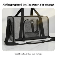 Soft-Sided Pet Carrier Sturdy Material Airline Approved Cat Carrier