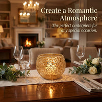 Gold Metal Candle Holder, Modern Minimalist Style