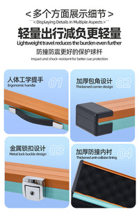 Rinuo Hard Case for Billiard Cue, Alloy, Portable