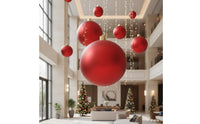 Ornament Ball with Hanging Cap Matte Christmas Ball Ornaments Christmas Ornament Spherical Bauble Traditional for Mantel