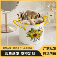 复古风化妆刷分格收纳杯多功能文具笔筒创意筷子笼刀叉餐具收纳架