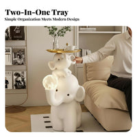 Stacked Elephant Family Side Table Parent-Child Design for Nursery
