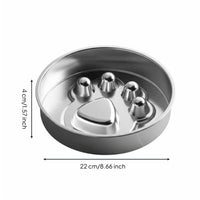 Slow Feeder Dog Bowl Rust-Resistant Stainless Pet Bowl Easy to Pet Hygiene Supplies for Large Dogs