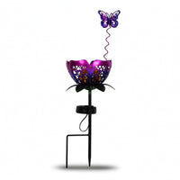Outdoor Butterfly Garden Stakes with Solar Lights Decorative Butterfly Stake Lights Patterned Garden Stake Light Sturdy for Lawn