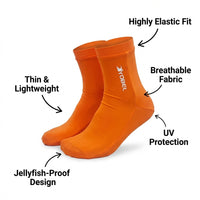 Diving Socks for Men Water Sports, Quick Dry Elastic Fabric Beach Activities, Snorkeling with Jellyfish Protection, High Stretch Swimming