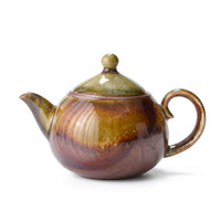 Handmade Wood Fired Ceramic Teapot, Ancient Kiln Glaze