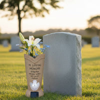 Angel Memorial Vase in Loving Memory Angel Grave Vase Weather Resistant