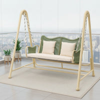 Two-Seat Swing Chair Double Hanging Swing Chair Outdoor Furniture for Couples, Families, Garden, Balcony, Backyard