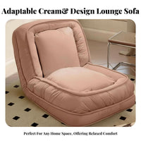 Adjustable Padded Lounger Ergonomic Design Floor Chair Plush Comfort Sturdy Frame for Students, Living Room, Bedroom, Bay nook