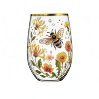 Decorative Glass Tumbler Embossed Look Drinkware Transparent