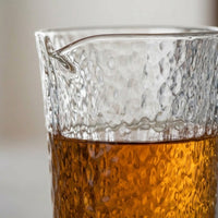 Hammered Glass Gong Dao Bei Tea Server, 201-300ml