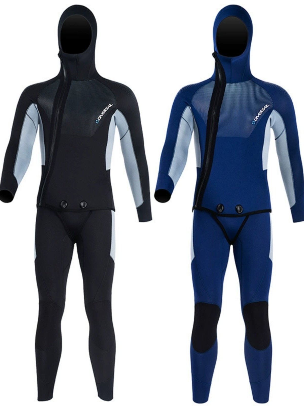 5MM保暖潜水服分体连帽加厚潜水衣男自由深潜赶海渔猎服防寒湿衣