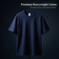 Heavyweight Short Sleeve T-Shirt for Women, Oversized Crew Neck Loose Fit Casual Wear, Unisex Ladies Spring Summer