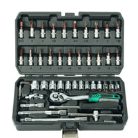 Socket Wrench Set Organized Mechanics Tool Set Portable for Garage, Diyers