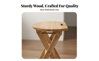 X-Shaped Frame Folding Stool Long-Lasting Household Furniture Built-in Handle