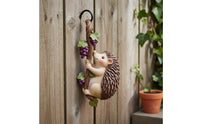 Climbing Hedgehog Statue Weather Resistant Creature Figurine for Patio