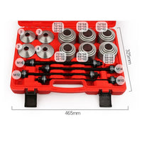28 Pieces Heavy Duty Universal Bushing Removal Tool Set Sturdy Bushing Removal Installation Tool Portable Storage Case Universal Press and Pull Sleeve Kit for Auto Technicians, Mechanics, DIY Enthusiasts